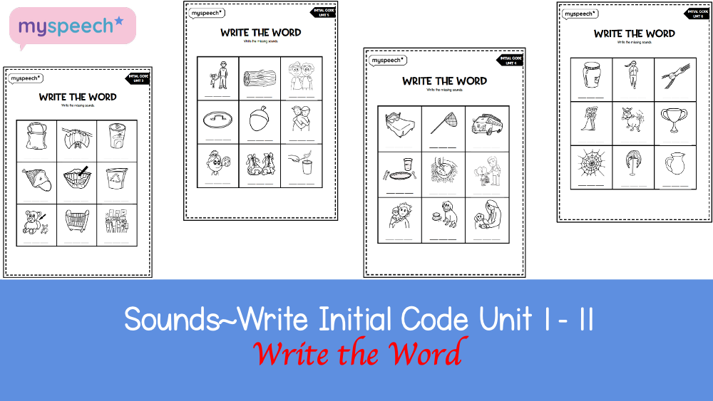 Cover of the Write the Word full set, Sounds~Write Initial Code Units 1 to 11